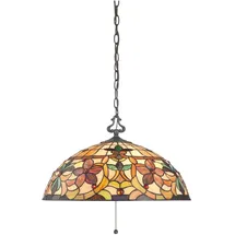 Elstead Lighting Kami 3-flg. 1 m Vintage-Bronze/Glas/Metall