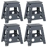 Home4You Klapphocker 4er Set Grau