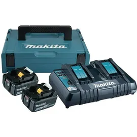 Makita Power Source Kit 18 V Li-Ion 2 x 5,0 Ah + DC18RD Ladegerät + Makpac 197629-2