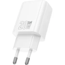 HOCO Ladegerät 20W USB-C/A PD QC3.0 Schnellladen Weiß