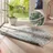 freundin Home Collection Teppich Lilja Wendeteppich", beige (creme, grün), H:5mm Ø:100cm, Polypropylen (PP), freundin Home Collection Teppiche, Teppich, In-& Outdoor, beidseitig, Wetterfest, Balkon, Garten, Wohnzimmer