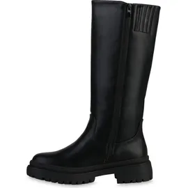 VAN HILL Plateaustiefel Damen Schwarz 39