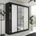 kier furniture Schiebetürenschrank Lamaro 200 x 205 x 59 cm Schwarz/Weiß