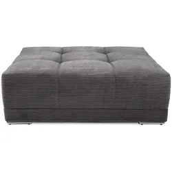 Polsterhocker MOLDAU - grau