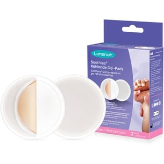 Lansinoh Soothies Kühlende Gel-Pads - 2 Stück - beruhigen und schützen schmerzende & rissige Brustwarzen - ermöglichen natürliche Heilung, damit Mütter weiter stillen können