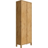 Home Affaire Garderobenschrank Luven aus Massivholz, Höhe 192 cm beige