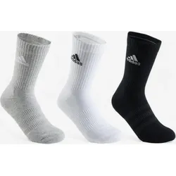 Tennissocken High 3er-Pack - Adidas grau/weiss/schwarz 40