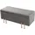 [en.casa] Sitzbank Dals Samt Grau 118 x 40 x 42 cm