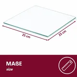 Eckregal Glasregal Bad Küche Ablage Glas Wandmontage - versch. Größen und Farben
