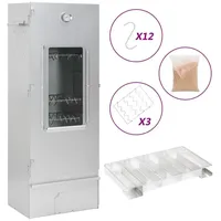 VidaXL Räucherofen mit Kaltrauchgenerator Verzinkter Stahl 44,5 x 29