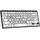 LogicKeyboard MAC Bluetooth Großdruck-Tastatur Schwarz auf Weiß, Mini-Layout