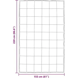 vidaXL Ganzjahresbettdecke Schwarz 220 cm Satin und Mikrofaser