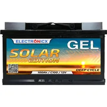 Electronicx Solar Edition GEL Batterie 100 AH 12V 1,2 kWh