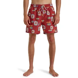 Boardshorts BILLABONG "Vacay 16"", Herren, Gr. XL, rot (dusty rot), 100% Polyester, Hosen
