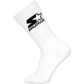 Starter 3er Pack Crew Socken Grau/Schwarz/Weiß 39-42