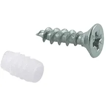 Hettich Spreizmuffe Ø5 mm mit Topfbefestigungsschraube 3,5 x 16 mm 10 Stück