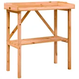 vidaXL Pflanztisch mit Ablage Braun 78 x 38 x 82,5 cm