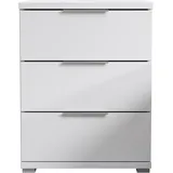 SchlafKONTOR Nachtschrank Smilla 46 x 61 x 42 cm Weiß