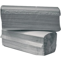 Einweg / Papierhandtücher 1-lagig, grau, 5000 Stk, 25 x 23 cm, ZZ-Falz #788007