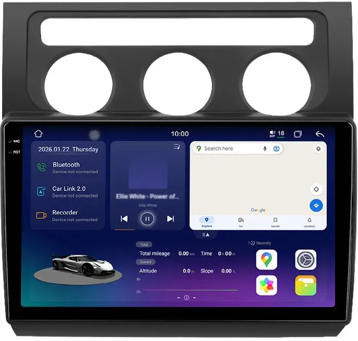 Junsun Radio für VW Touran 1T1 1T2 CarPlay Android Auto GPS Navi CarPlay - Auto A/C - 6+128GB - 10.36 inch