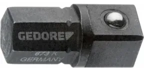 Gedore 673 K Einsatz-Halter kurz 1/4" 6-kant - 1/4" 4-kant