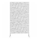 vidaXL Sichtschutz 180 cm grau Stahl