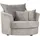 CARRYHOME Sessel Hellgrau, Textil, Füllung: Polyester, Schaumstoffflocken,Polyester, Schaumstoffflocken, 115x72x115 cm, Sitzfläche 360° drehbar, Wohnzimmer, Sessel, Polstersessel