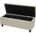Mendler Sitzbank Kriens Kunstleder Creme 45 x 114 x 45 cm