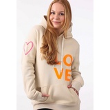 Zwillingsherz Kapuzensweatshirt Gr. LXL, beige , 96505917-LXL