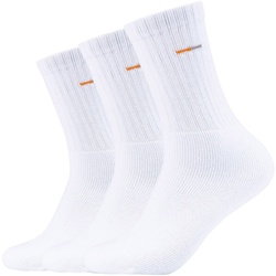 3er Pack camano Baumwoll Sportsocken mit Komfort-Bund 0001 - white 43-46