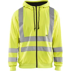Warnschutz Kapuzen-Sweatjacke "3346" - XS - gelb