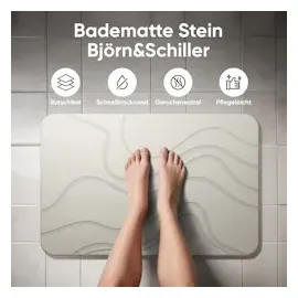 Björn&Schiller Duschvorleger Weiß 60 x 39 cm