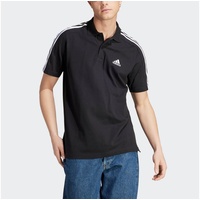 Adidas M 3S PQ PS Poloshirt Herren schwarz XL - Weiß, Schwarz