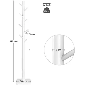 VASAGLE Garderobenständer RCR010W02 Weiß