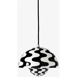 &tradition FlowerPot VP1 Pendelleuchte pattern black / white