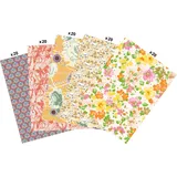 Décopatch Großpackung mit 100 Bl Décopatch-Papier (30x40cm), gelb&orange MP008C
