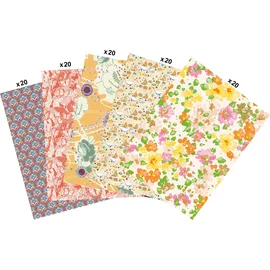 Décopatch Großpackung mit 100 Bl Décopatch-Papier (30x40cm), gelb&orange MP008C