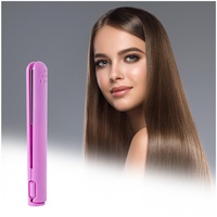 2-in-1 Haarglätter Mini Glätteisen, Haarglätter aus Keramik Erzielen Sie Gerfekt Glattes oder Lockiges Haar, Tragbar Lockenwickler, Mini Haarglätter für lange & Kurze Haare