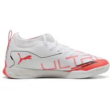 Puma Ultra 5 Match IT + Mid Kinder Puma White/Black/Glowing Red 34