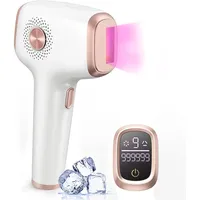INNZA IPL Geräte Haarentfernung mit Kühlung Funktion, 999.999 Lichtimpulse,Schmerzfreie Haarentfernungsgerät 9 Energiestufen für Gesich Bikinibereich Körper (Weiß)
