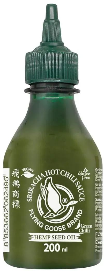 FLYING GOOSE Chilisauce, Sriracha mit Hanfsamenöl 1 x 200ml