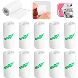 10 Stück Mini Drucker Aufkleberpapierrolle, Kamera Thermopapier, Thermodrucker Aufkleberrolle, Mini Drucker Papier, Tintenfreies Druckpapier, einfach auszutauschen
