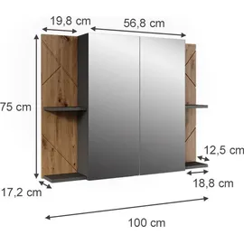 Vicco Irma 100 cm anthrazit