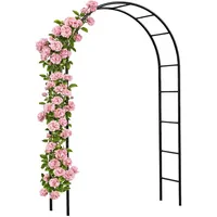 Gardebruk Rosenbogen 240 x 140 x 37 cm Schwarz