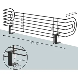 bremermann Herdschutzgitter zum Klemmen 60 cm Schwarz