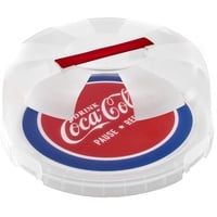 Snips, Kuchenhalter mit Deckel Coca-Cola, Kuchentür mit 4 Sicherheitsverschlüssen, Kuchenglocke Durchmesser 28 cm, Made in Italy, 0% Bpa