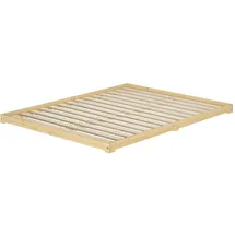 Erst-Holz Futonbett 160 x 200 cm Braun
