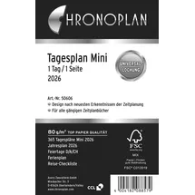Chronoplan Kalendereinlage Tagesplan Mini 2026