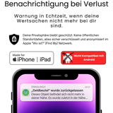 S&T DESIGN Smart Tag Koffer Hunde Tracker kompatibel mit Apple Wo GPS-Tracker iOS GPS Tracker Wasserdicht Wo Ist Kompatibeler Tracker für Apple