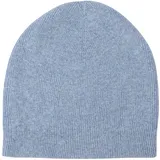 yanopurna Kaschmir Mütze – aus 100% Kaschmirwolle, Cashmere Beanie handgewebt aus Nepal, Unisex, Handwäsche, Blau - Einheitsgröße-L
